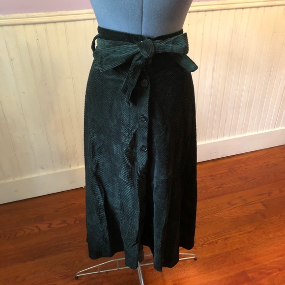 ZARA cauderoy midi skirt with button up front NWOT - Picture 3 of 7
